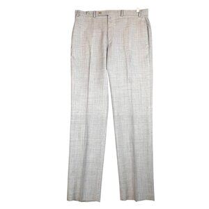 Lauren Ralph Lauren Pants Mens 36x33 Gray Total Comfort Flat Front Dress Slacks